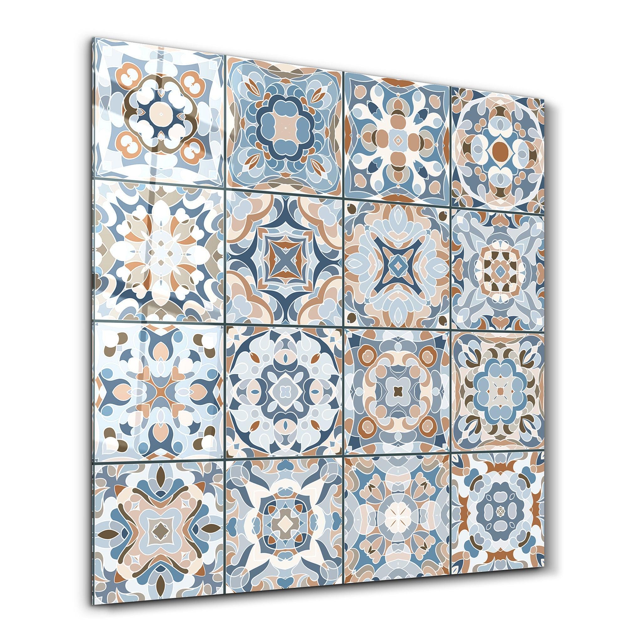 Poster décoratif "Artistique Mediterranean Tiles "