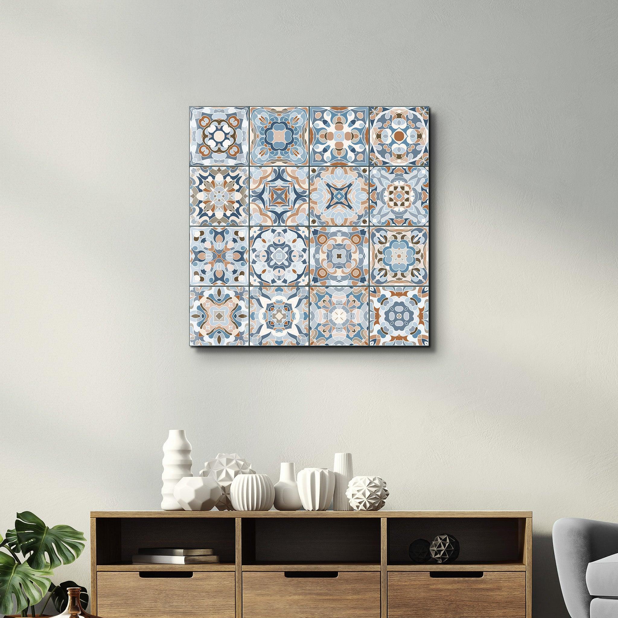 Poster décoratif "Artistique Mediterranean Tiles "
