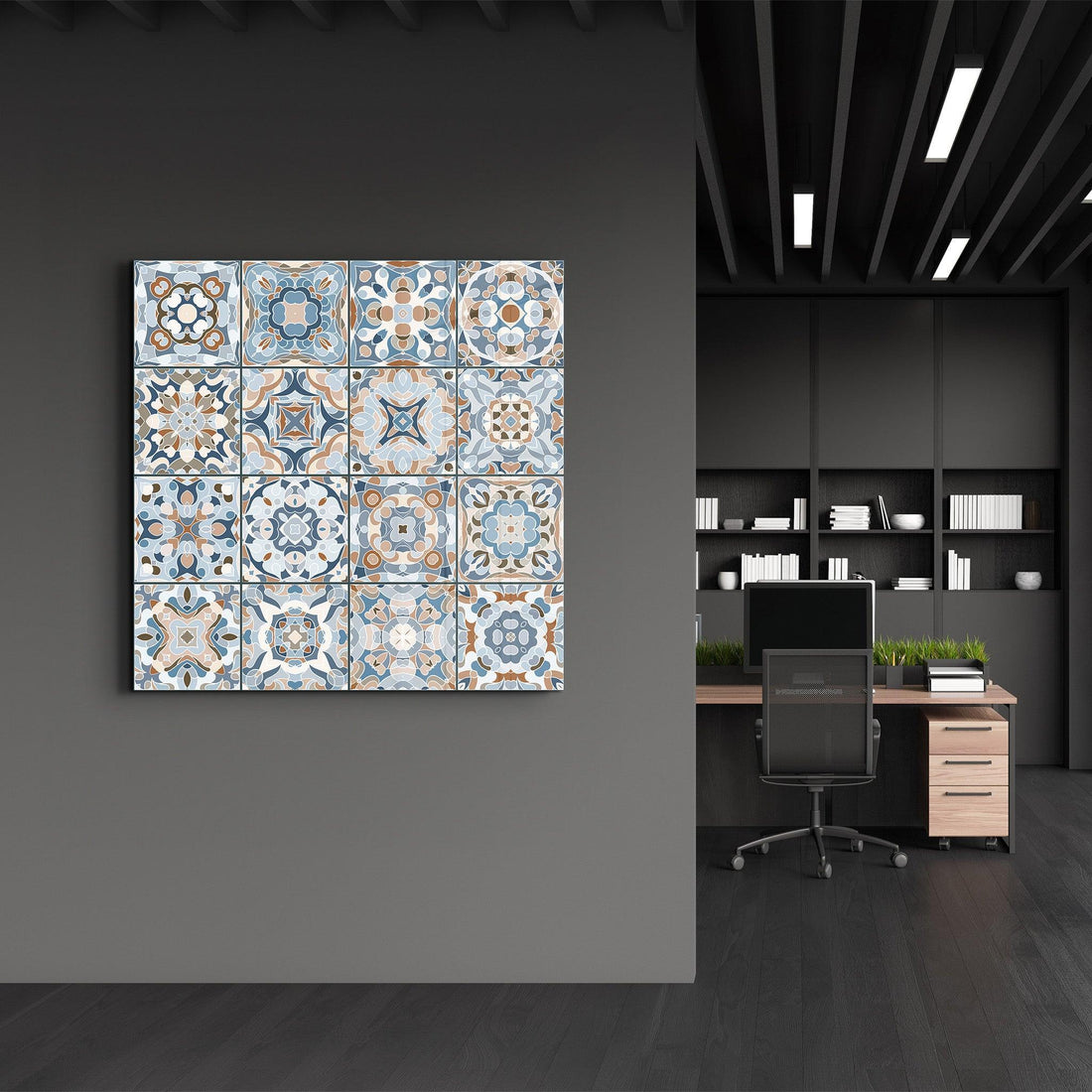 Poster décoratif "Artistique Mediterranean Tiles "