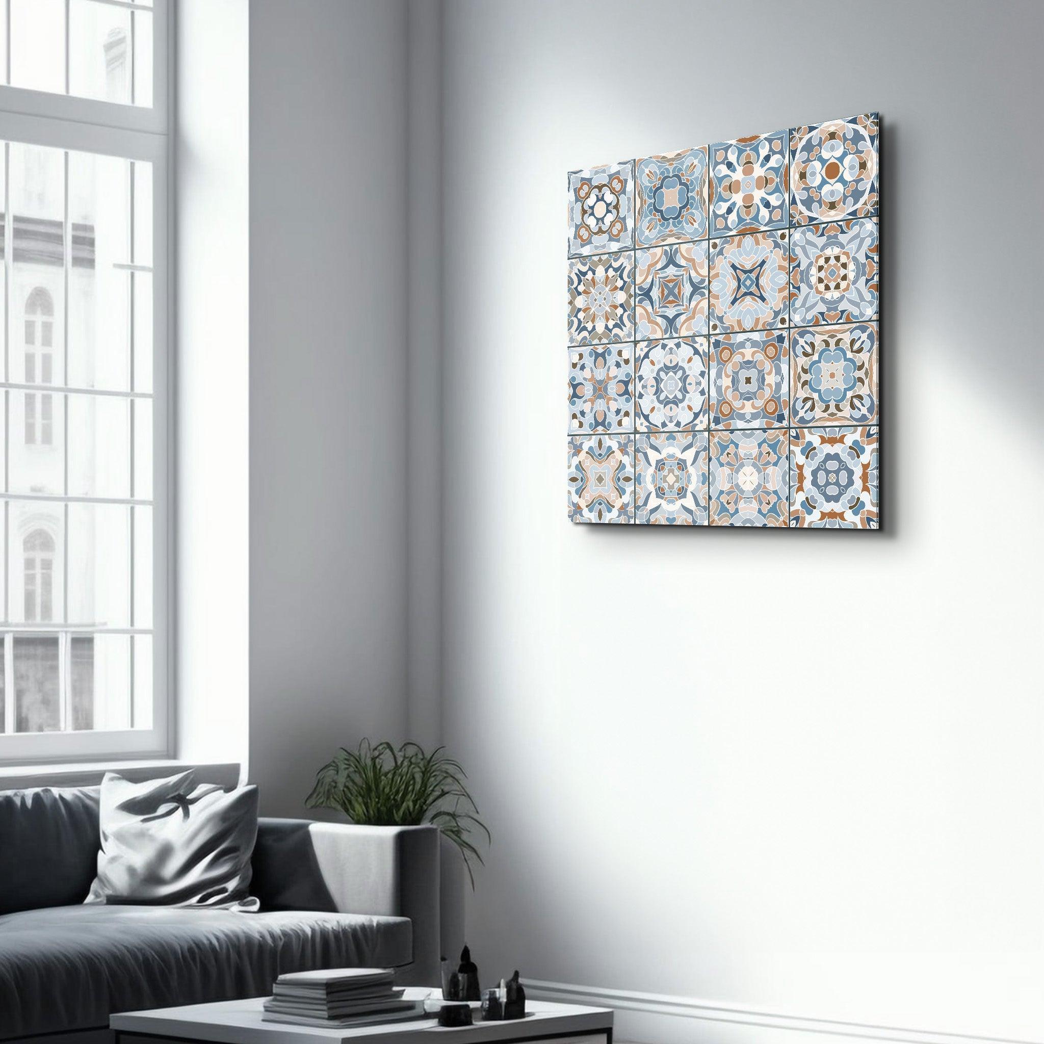 Poster décoratif "Artistique Mediterranean Tiles "