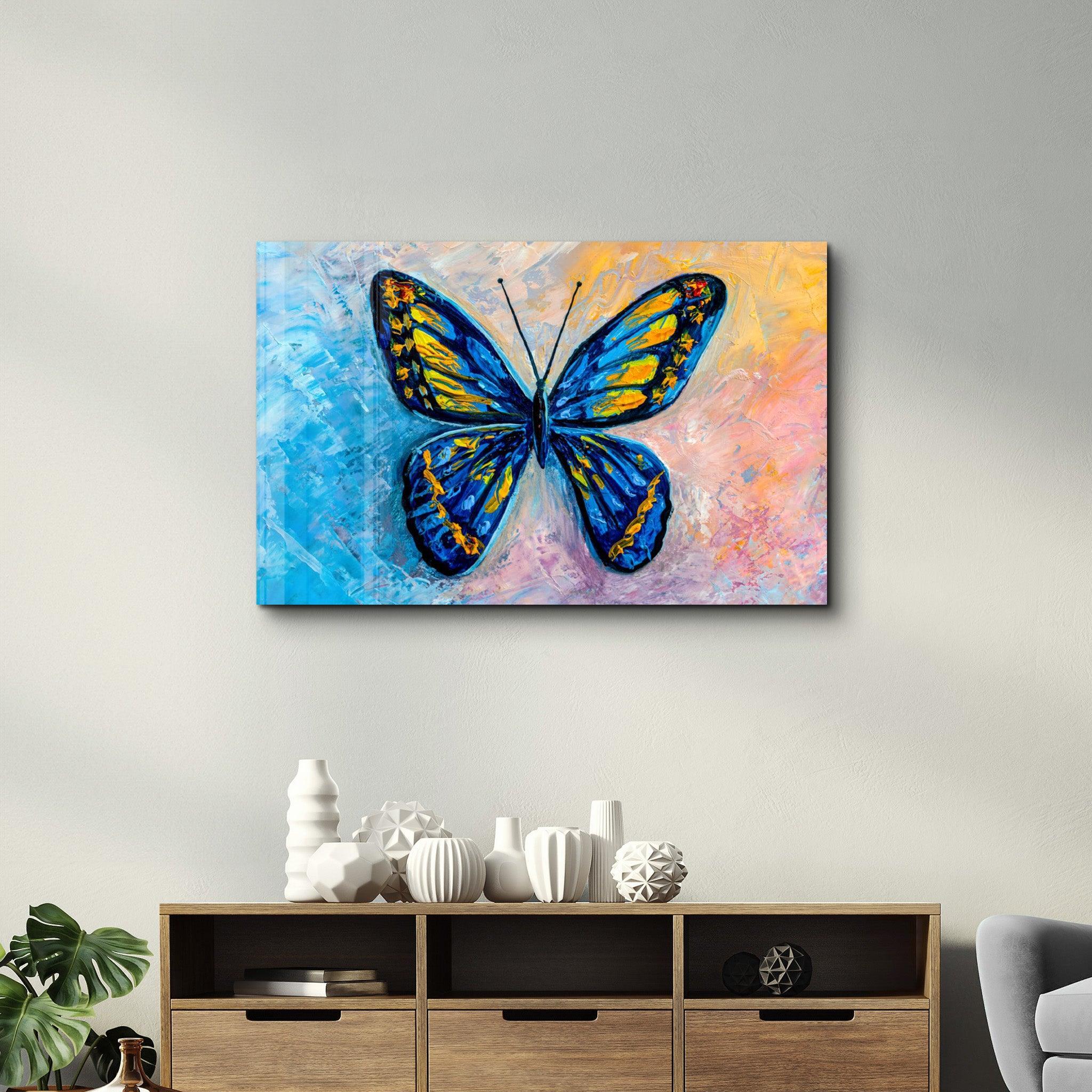 Tableau Mural "Papillon Azur"