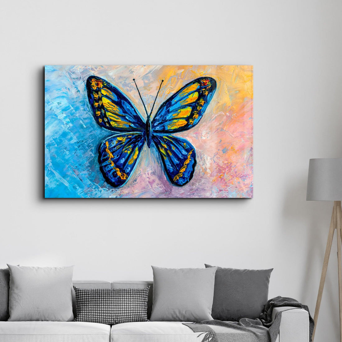 Tableau Mural "Papillon Azur"