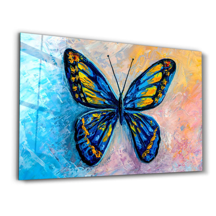 Tableau Mural "Papillon Azur"