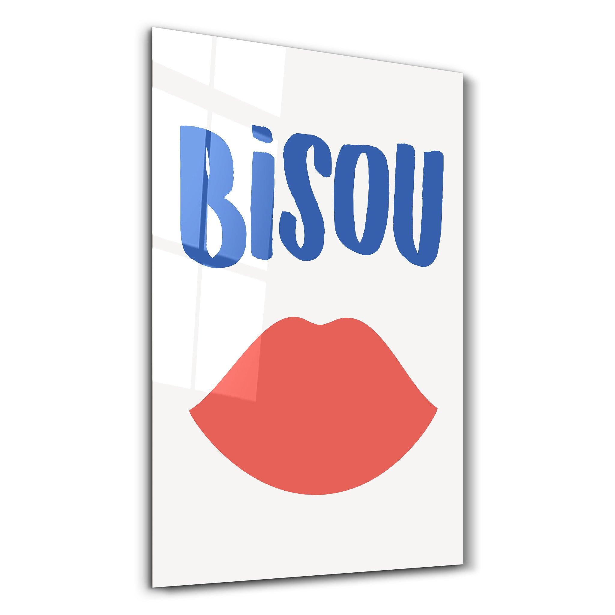 Poster affectueux "BISOU"