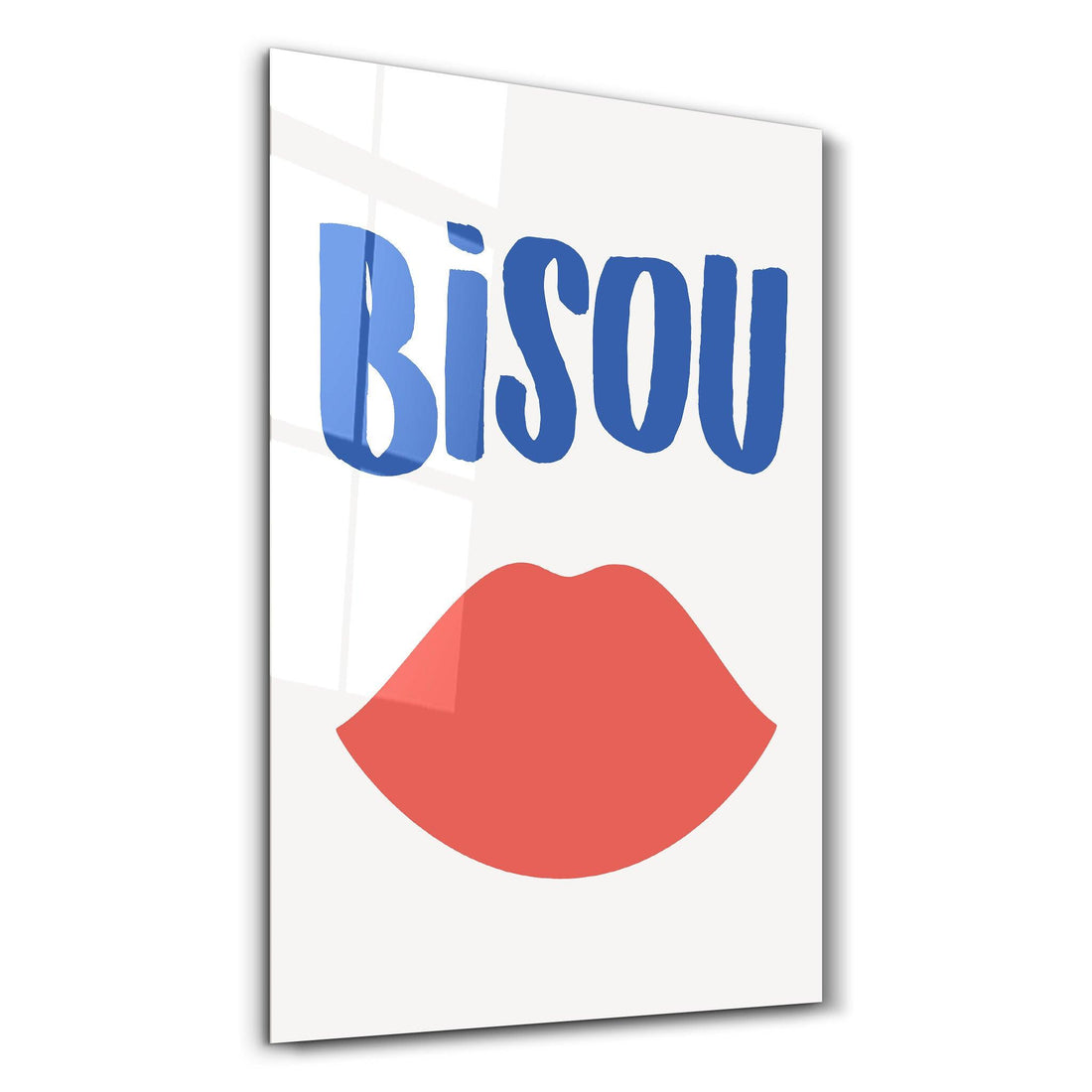 Poster affectueux "BISOU"
