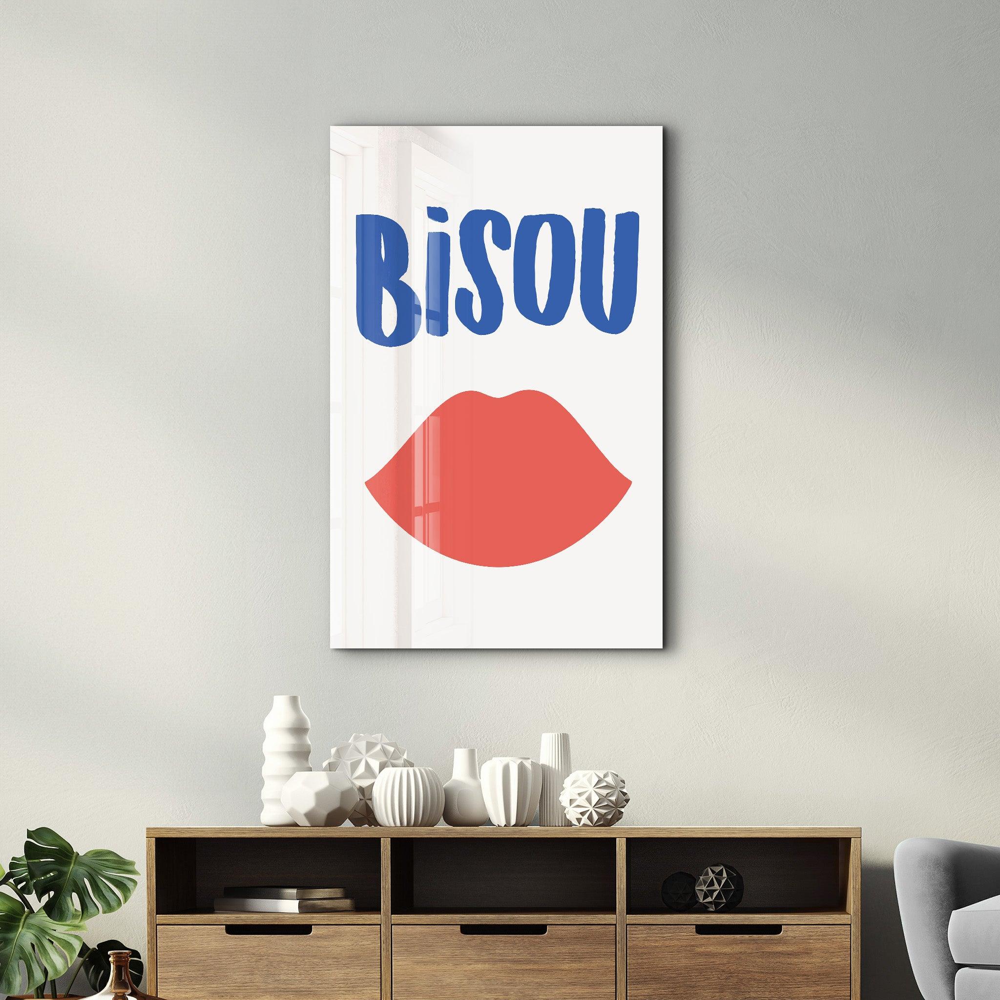 Poster affectueux "BISOU"