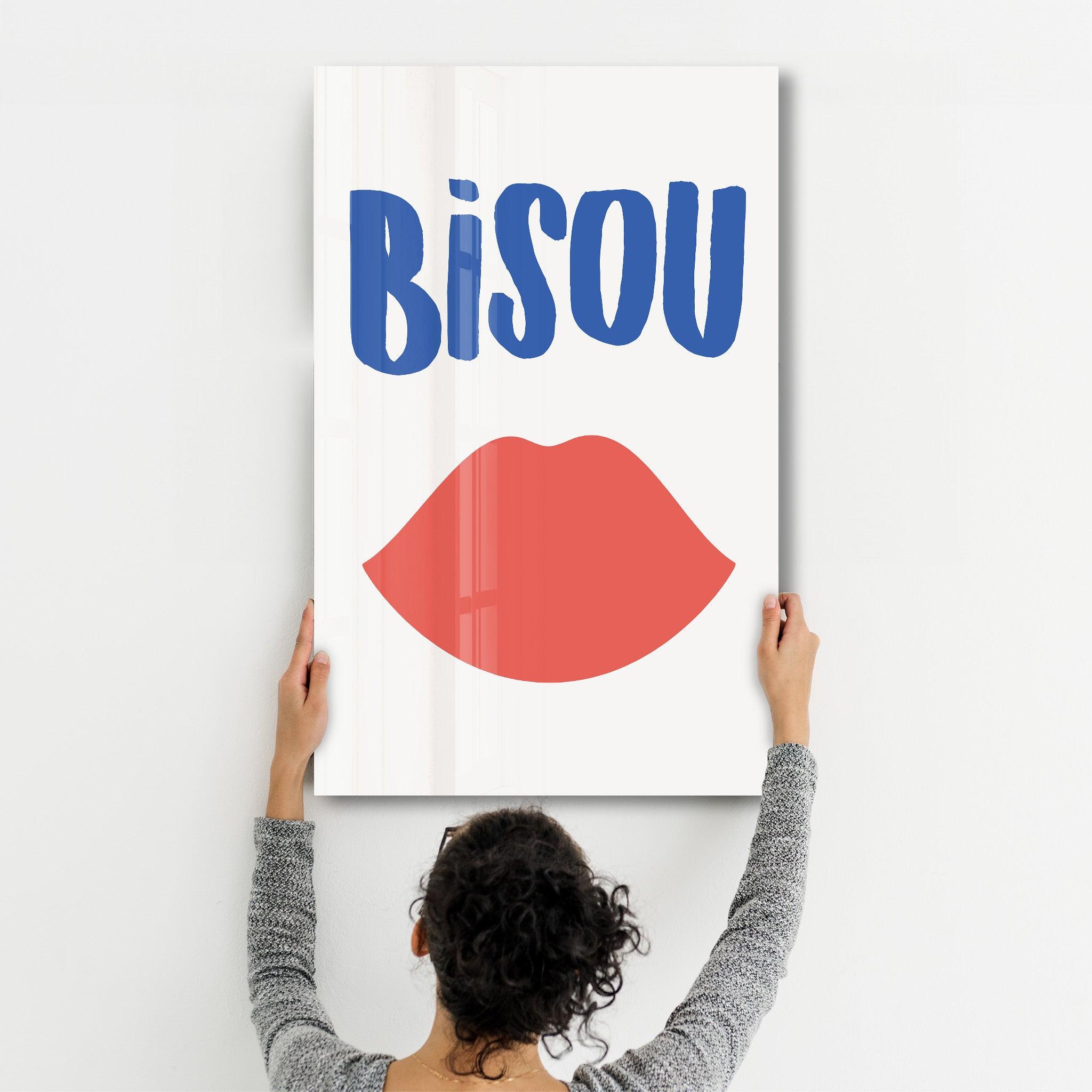 Poster affectueux "BISOU"