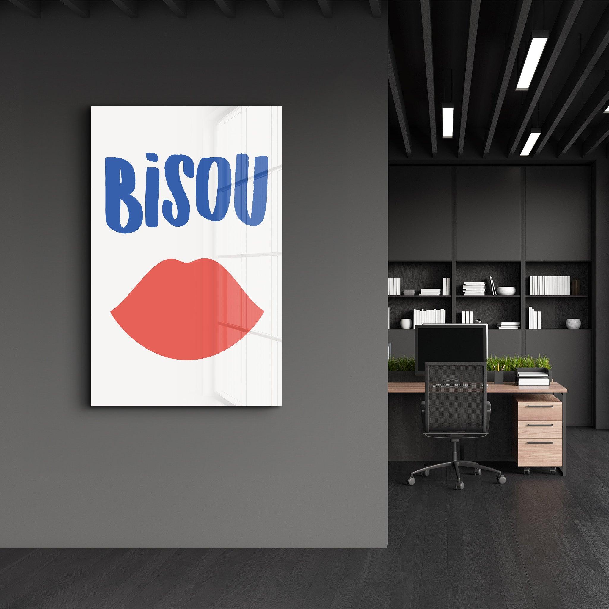 Poster affectueux "BISOU"