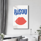 Poster affectueux "BISOU"