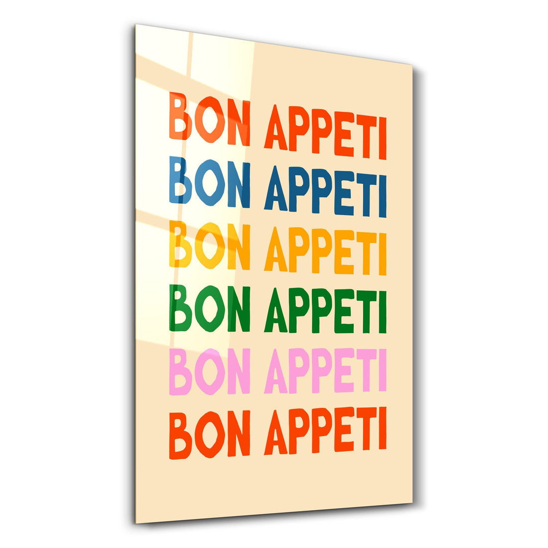 Poster coloré "BON APPETI"