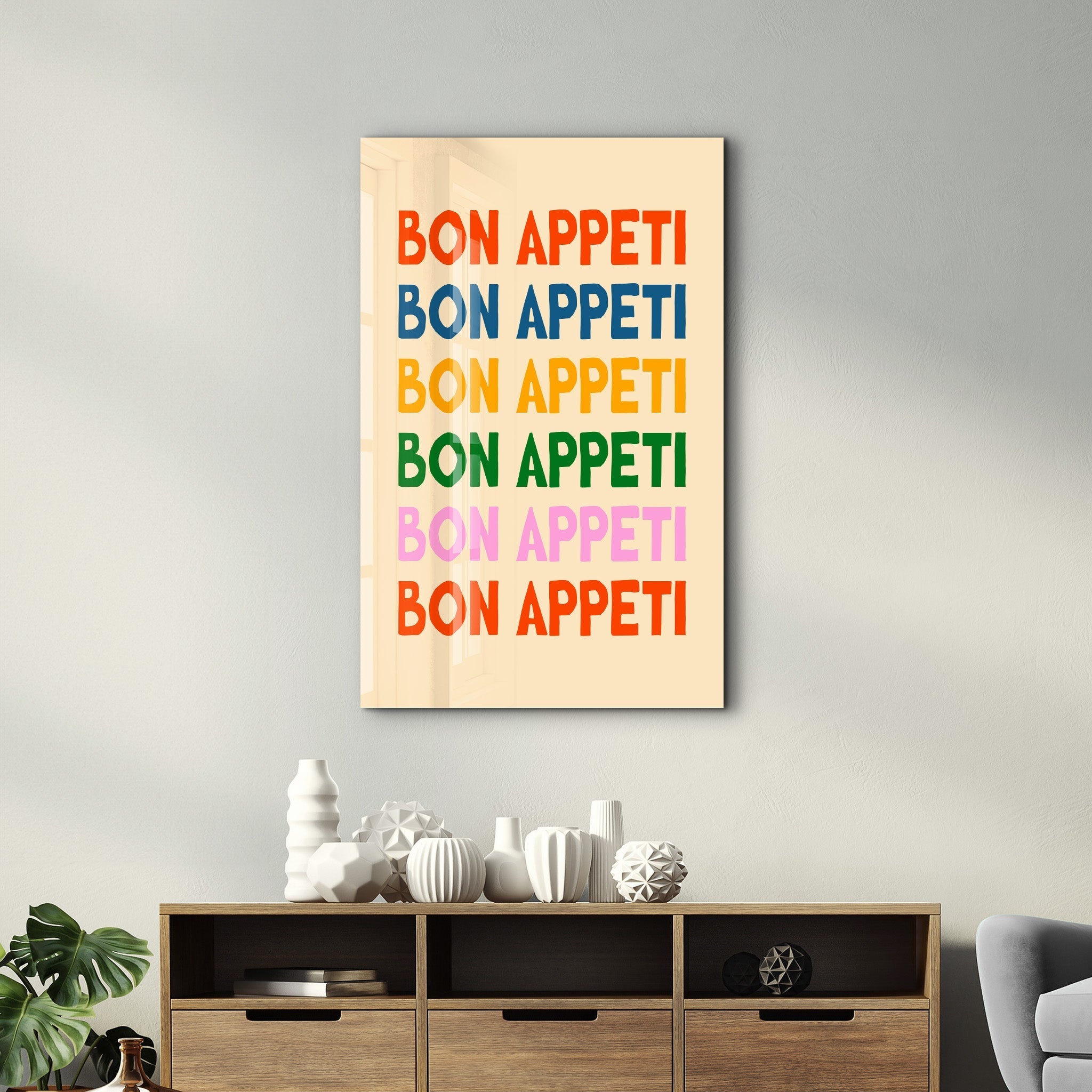 Poster coloré "BON APPETI"