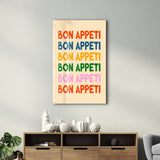Poster coloré "BON APPETI"