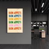 Poster coloré "BON APPETI"