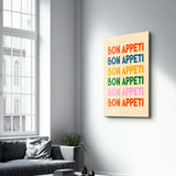 Poster coloré "BON APPETI"
