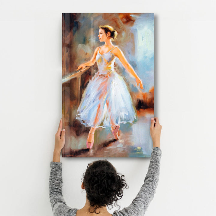Tableau Mural "Ballerine à la Barre"