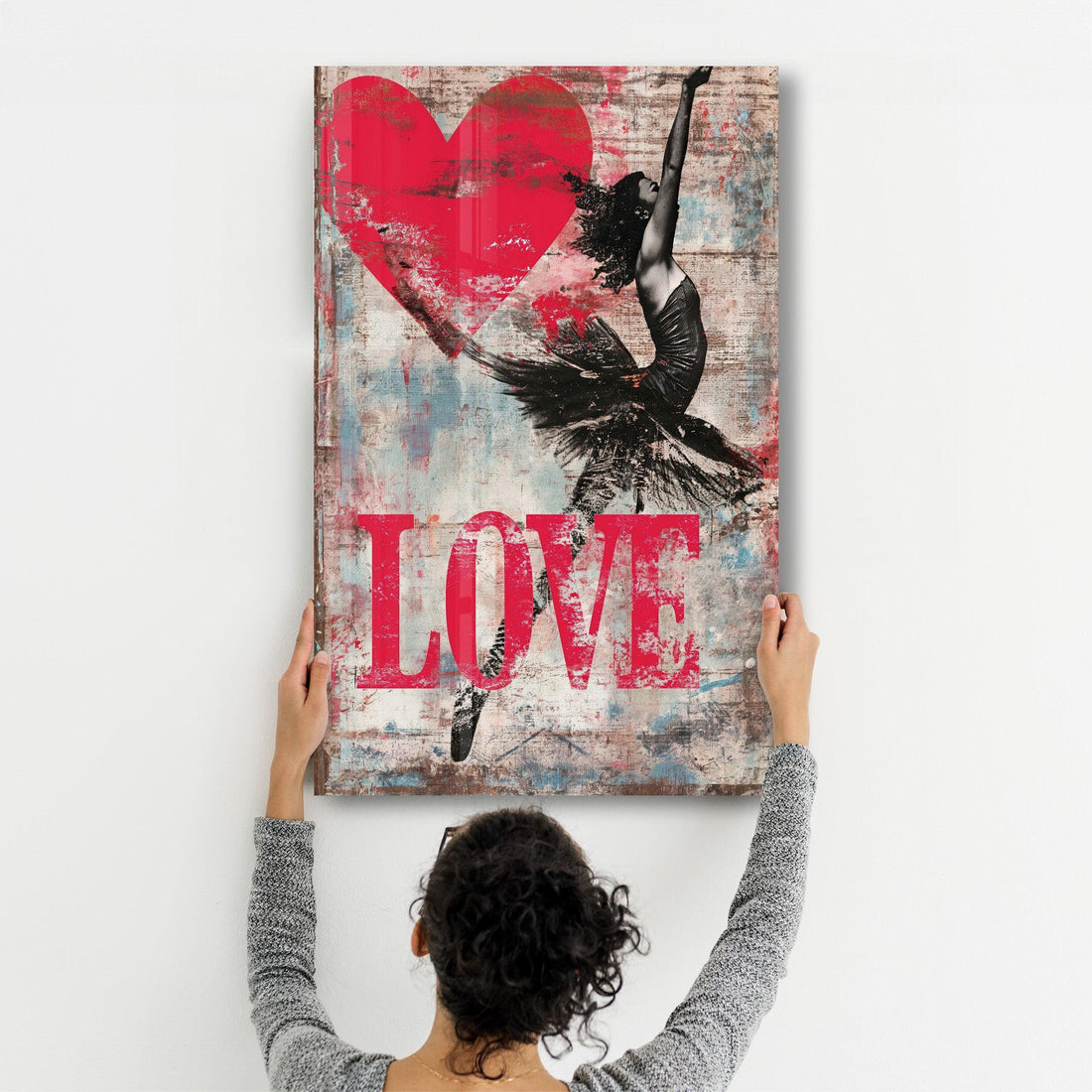 Tableau Pop Art – Ballerine & LOVE