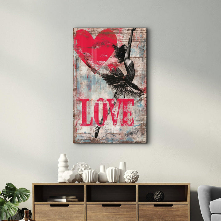 Tableau Pop Art – Ballerine & LOVE