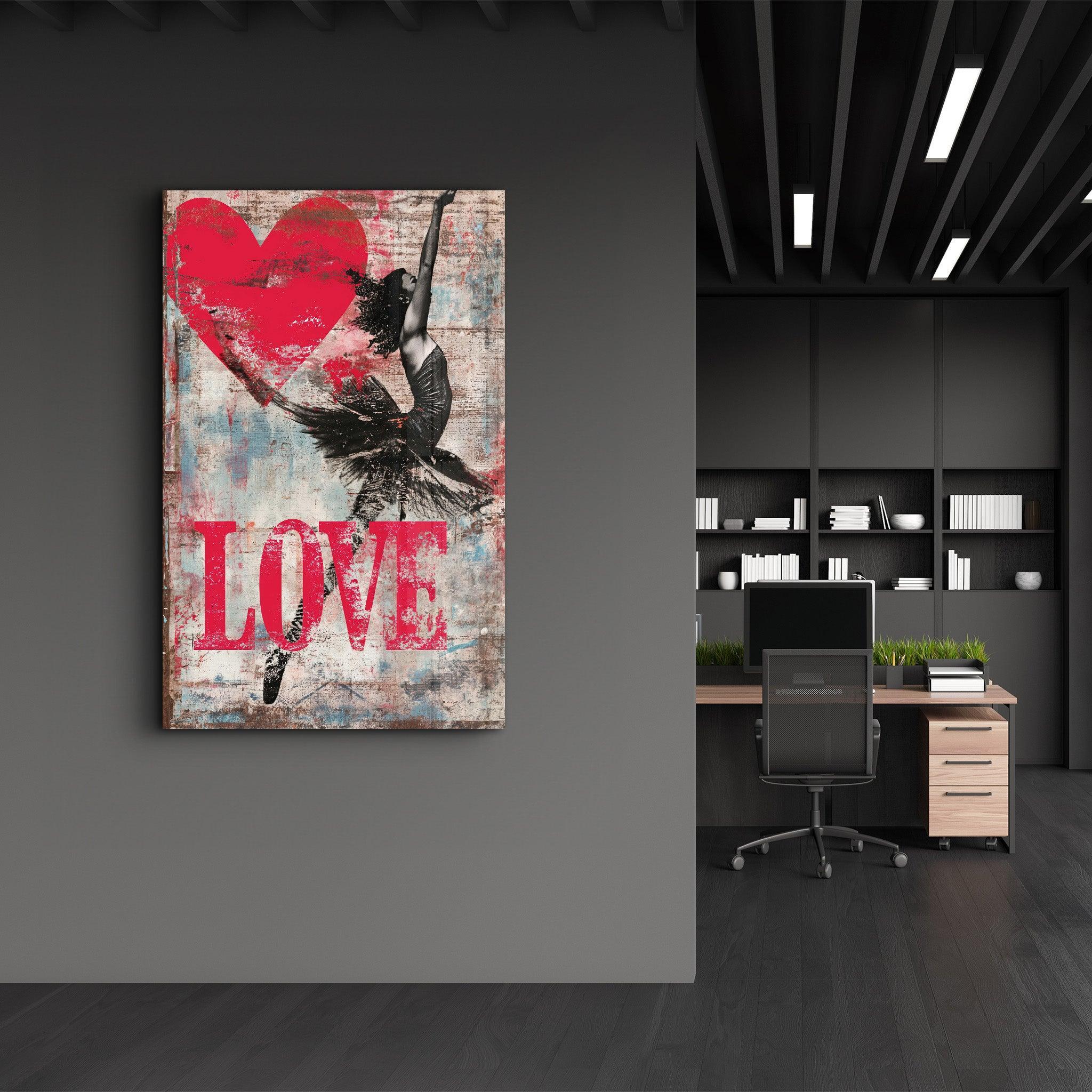 Tableau Pop Art – Ballerine & LOVE