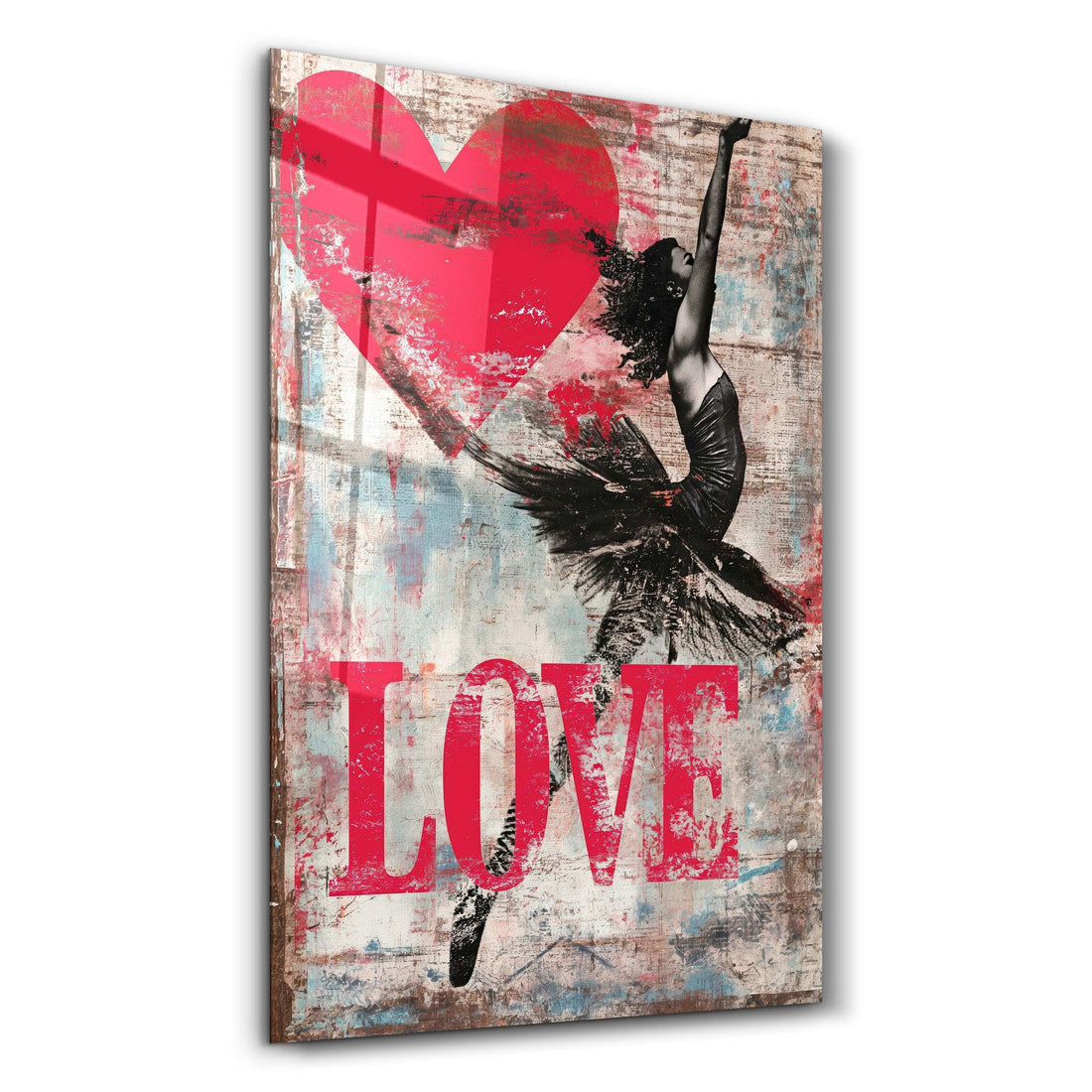 Tableau Pop Art – Ballerine & LOVE