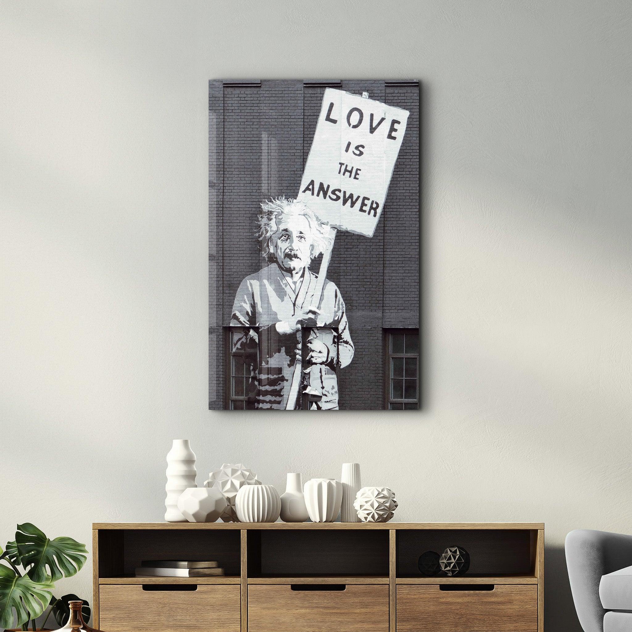 Poster mural "LOVE IS THE ANSWER"