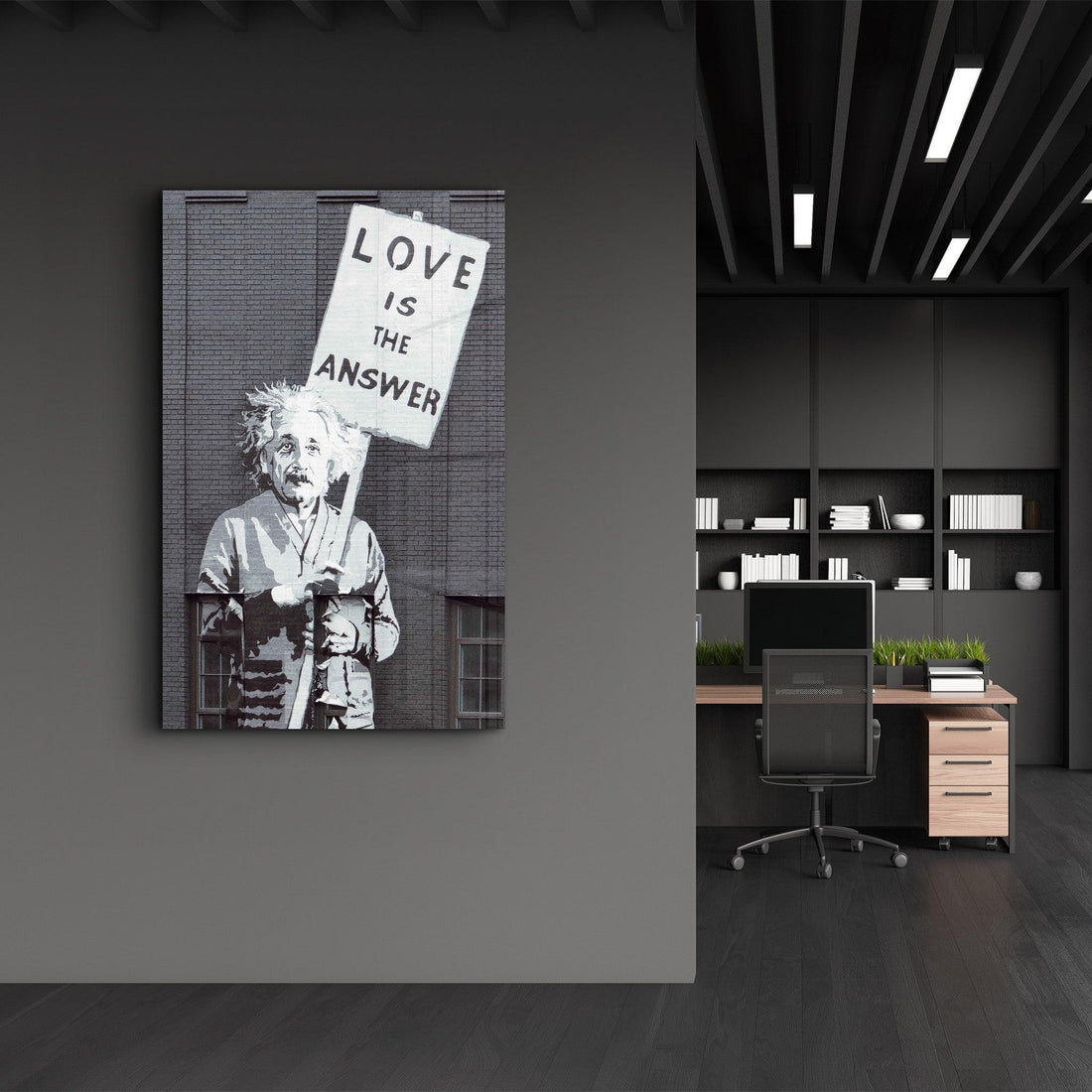 Poster mural "LOVE IS THE ANSWER"