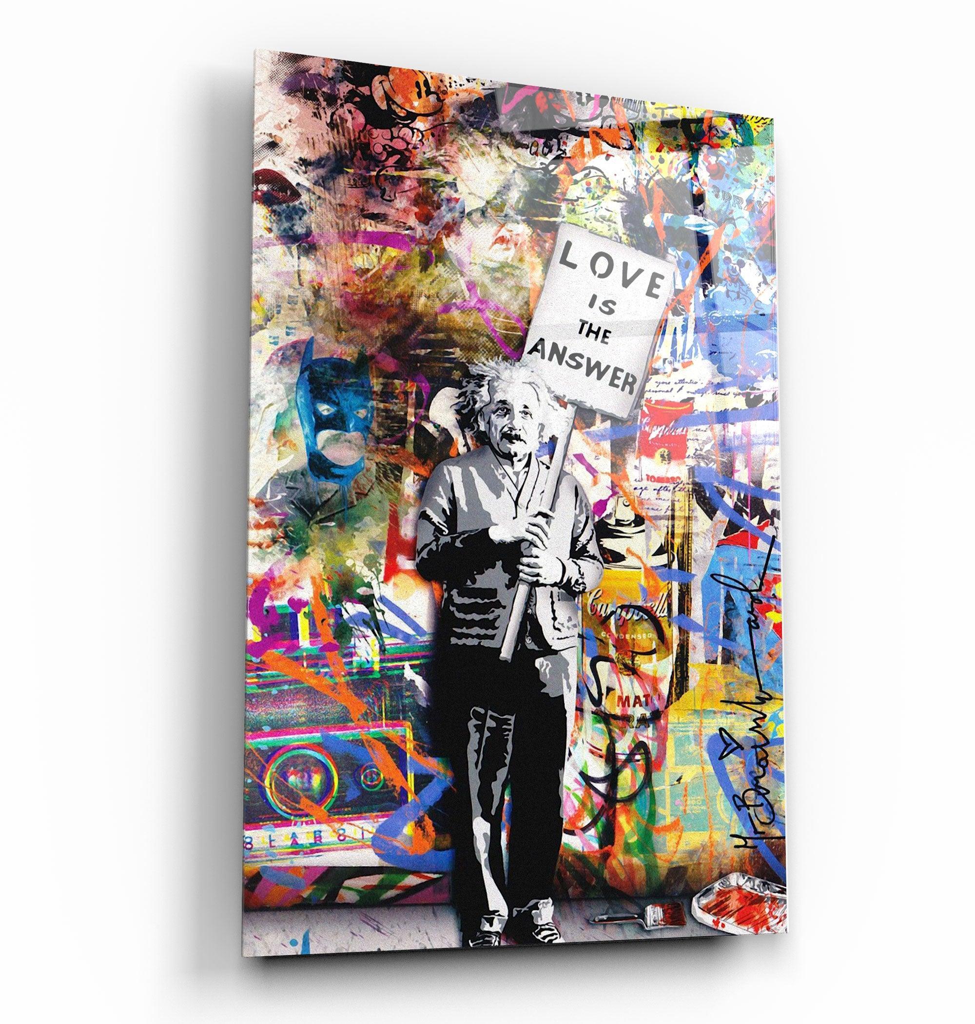 Poster décoratif "Love is the Answer – Street Art Edition"