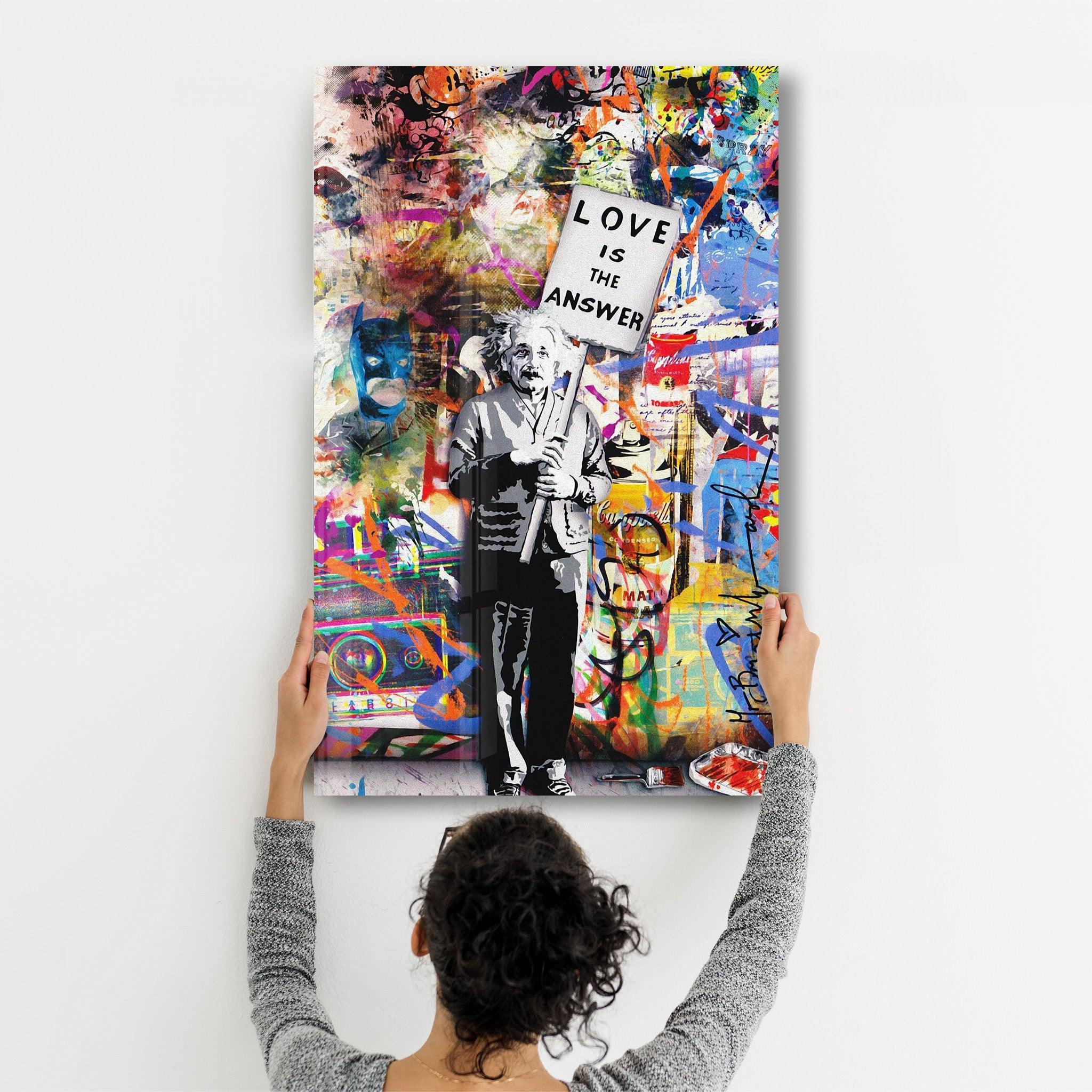 Poster décoratif "Love is the Answer – Street Art Edition"