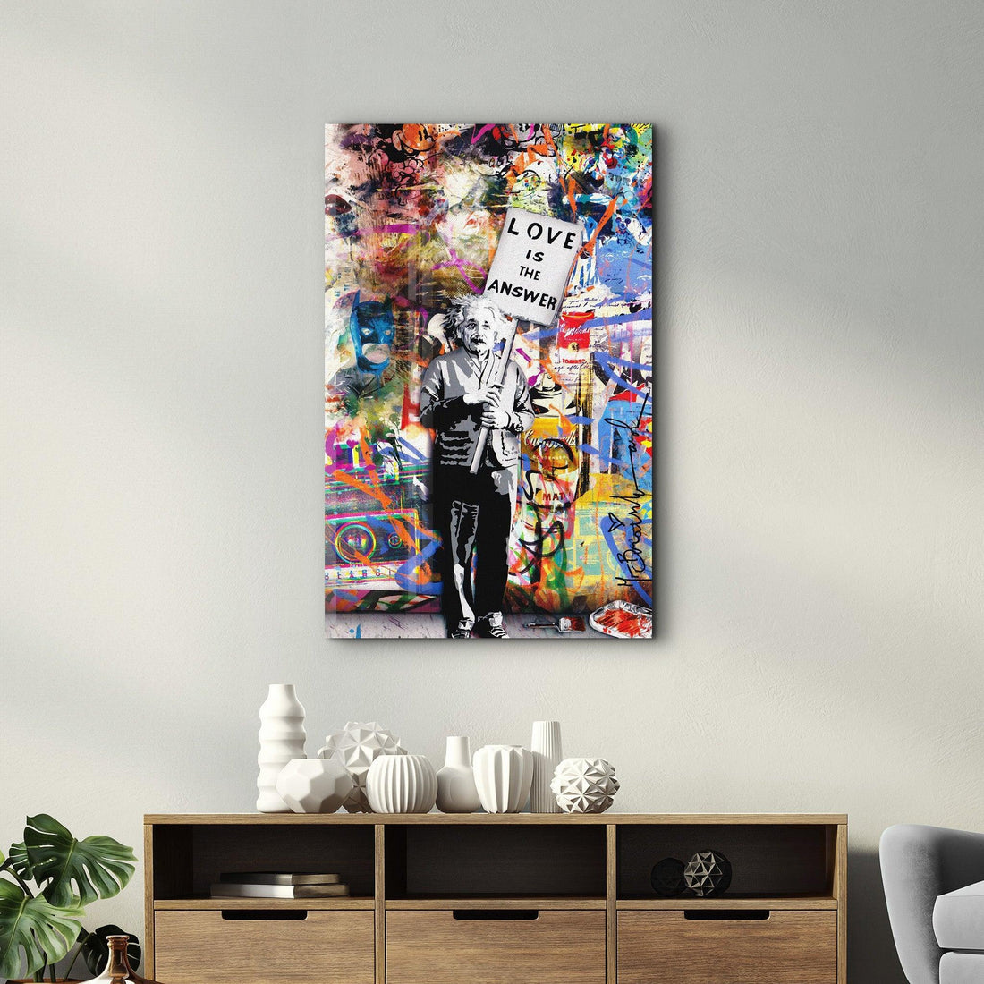 Poster décoratif "Love is the Answer – Street Art Edition"