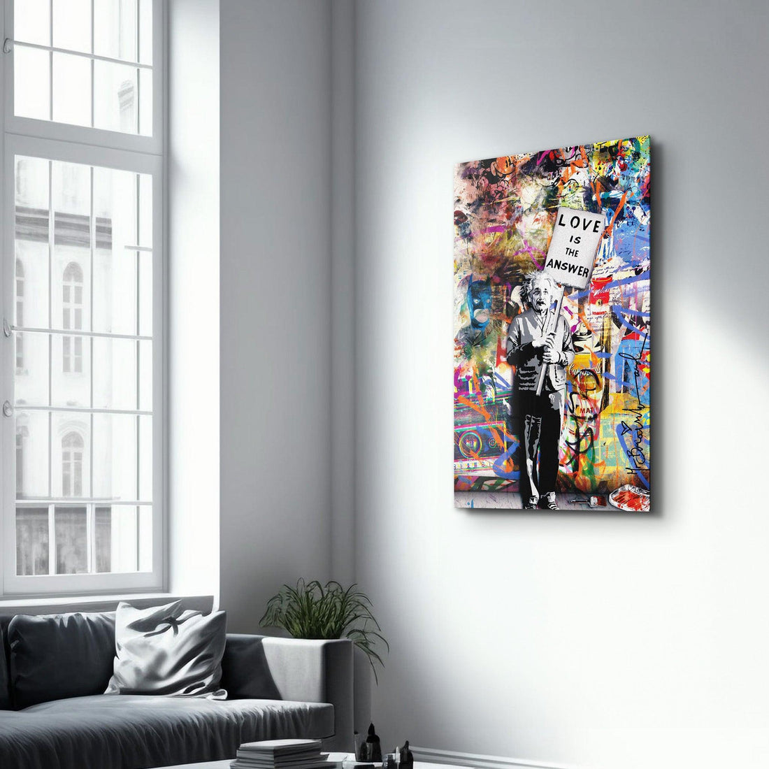 Poster décoratif "Love is the Answer – Street Art Edition"