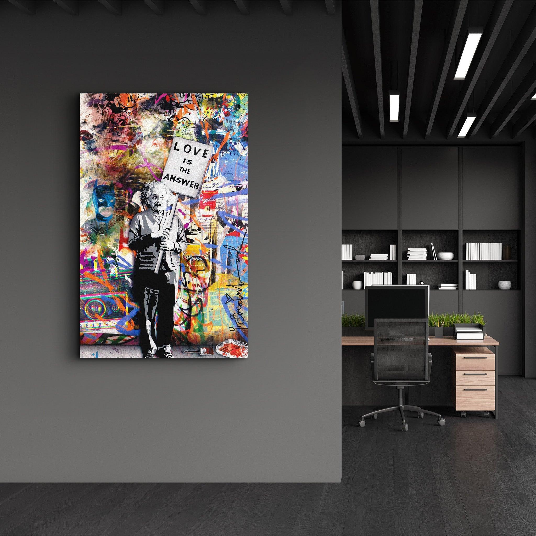 Poster décoratif "Love is the Answer – Street Art Edition"