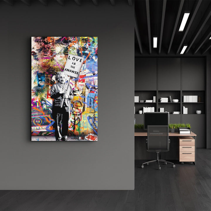 Poster décoratif "Love is the Answer – Street Art Edition"