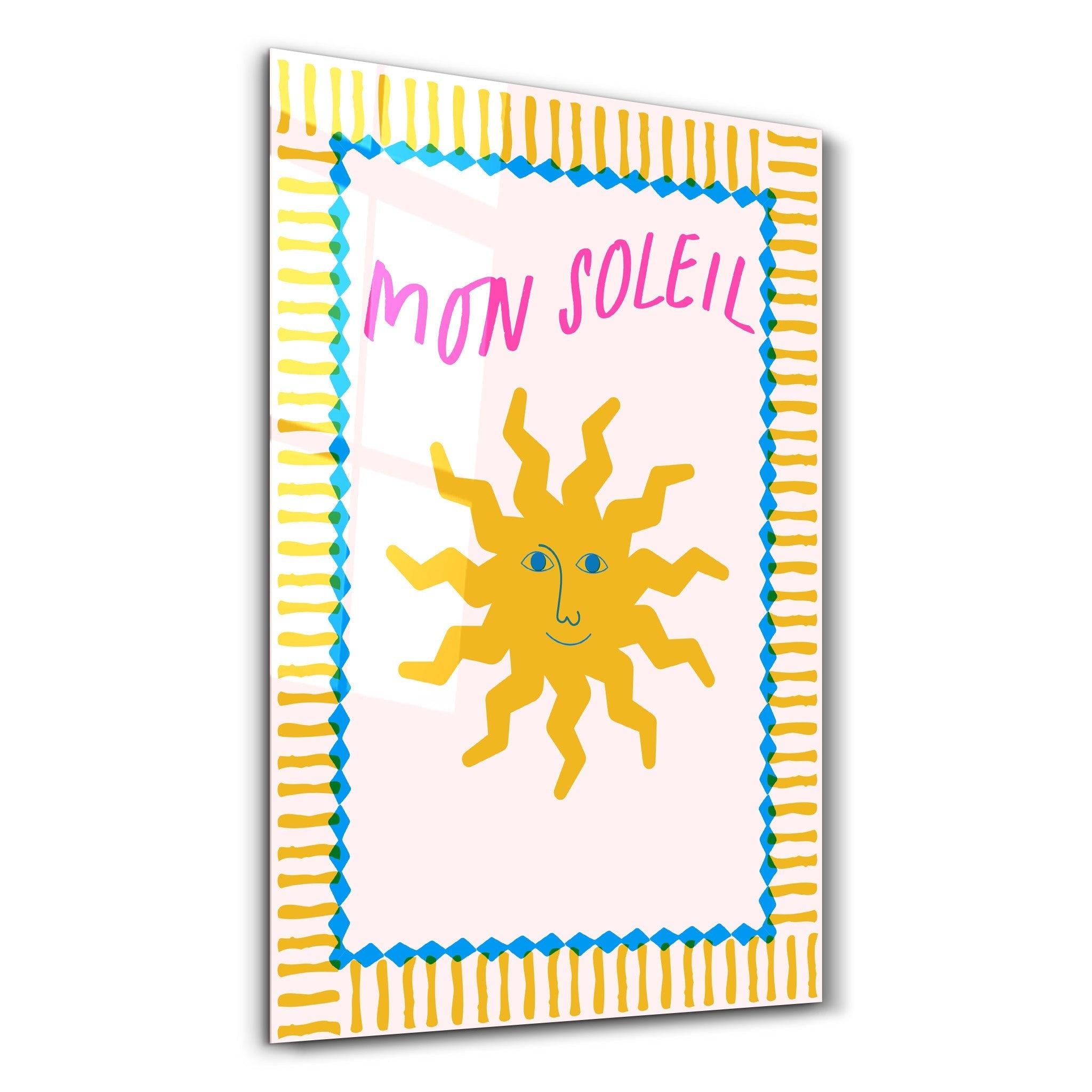 Poster lumineux "MON SOLEIL"
