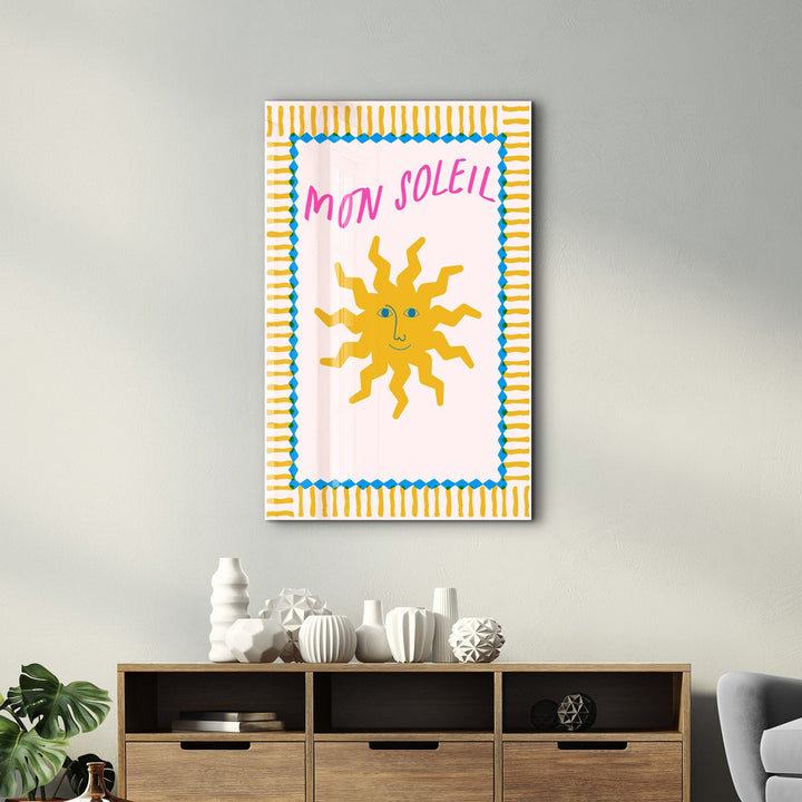 Poster lumineux "MON SOLEIL"