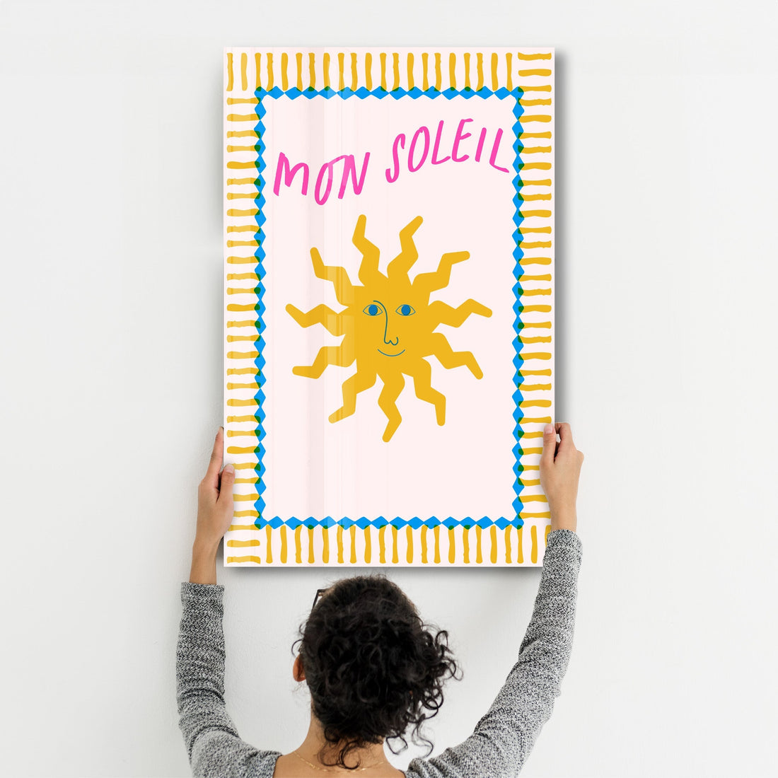 Poster lumineux "MON SOLEIL"