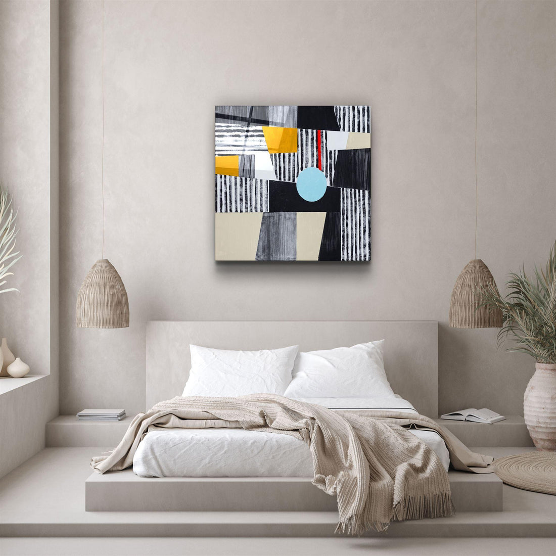Tableau Mural "Géométrie Bauhaus"