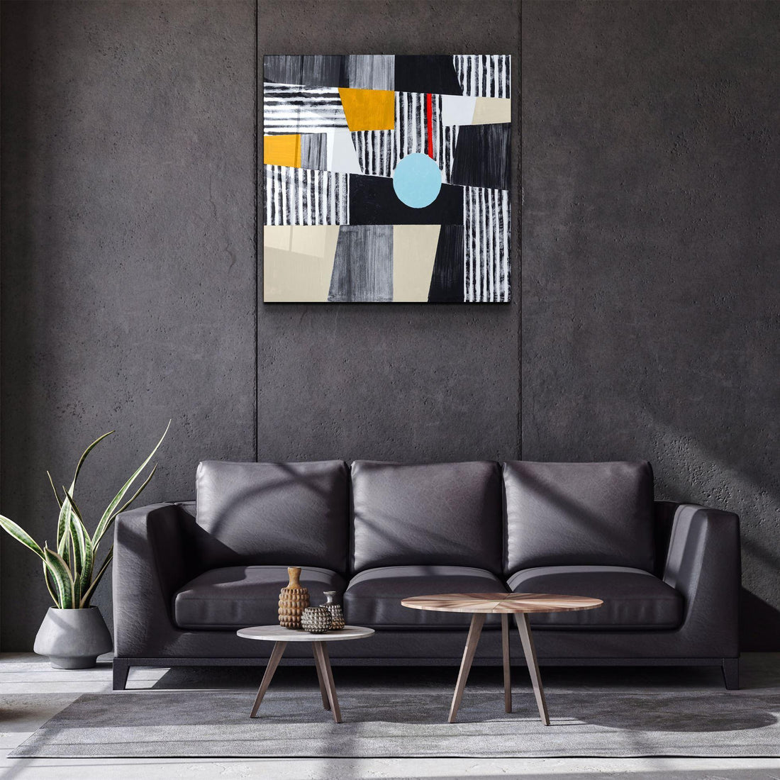 Tableau Mural "Géométrie Bauhaus"