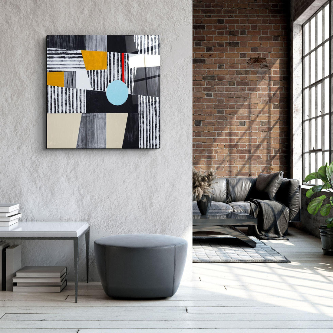 Tableau Mural "Géométrie Bauhaus"