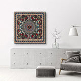 Tableau Mandala Floral & Géométrique