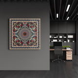 Tableau Mandala Floral & Géométrique