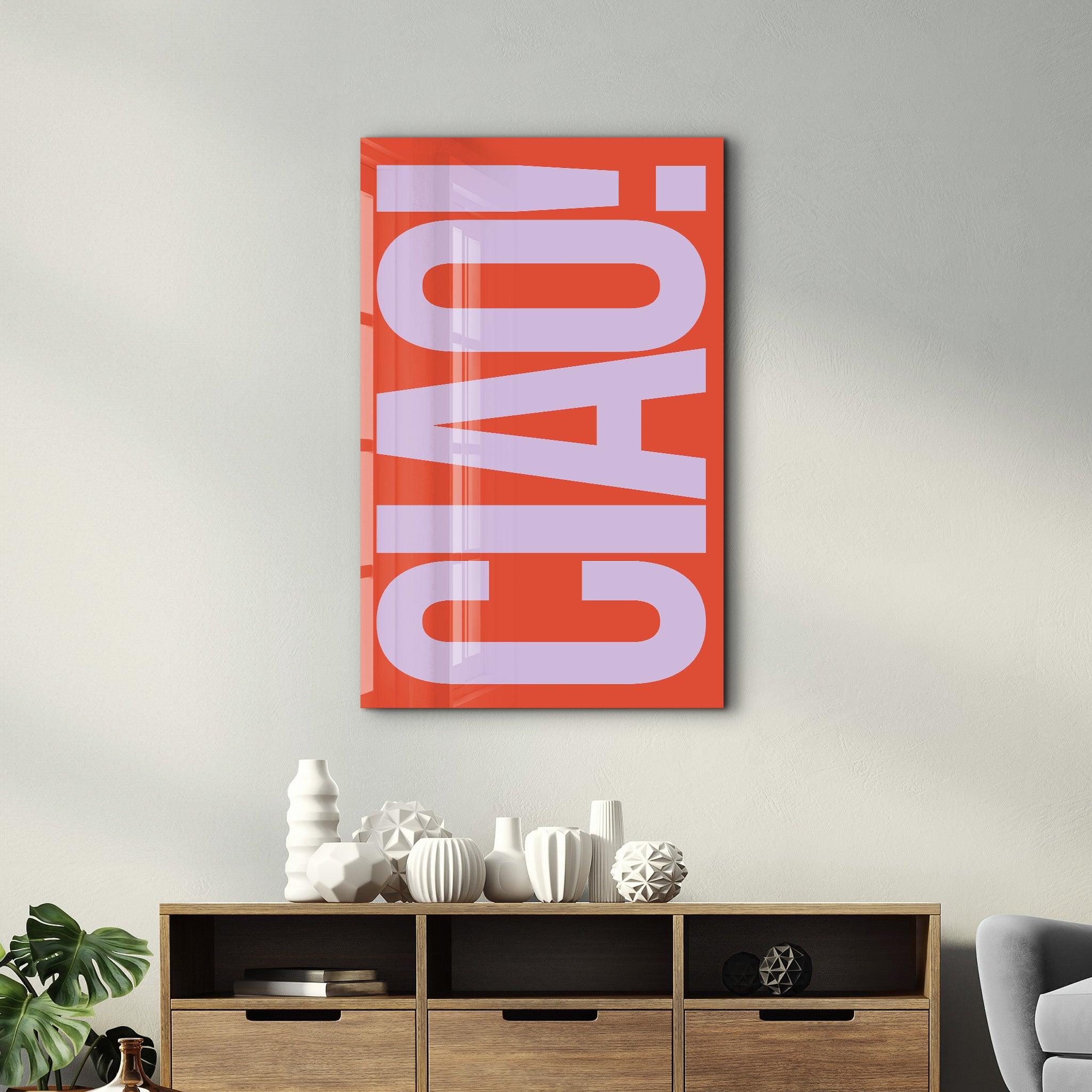 Poster coloré "CIAO!"