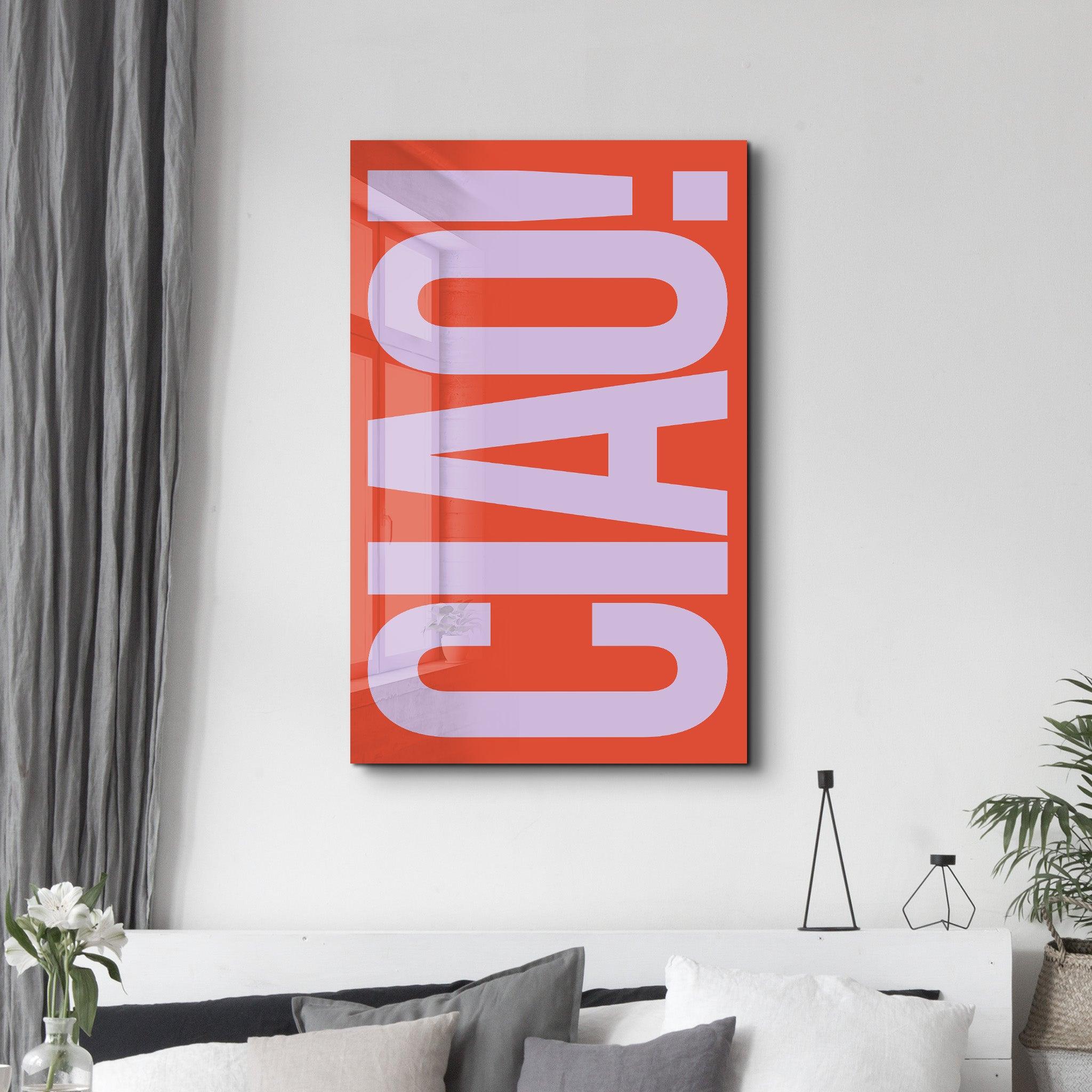 Poster coloré "CIAO!"