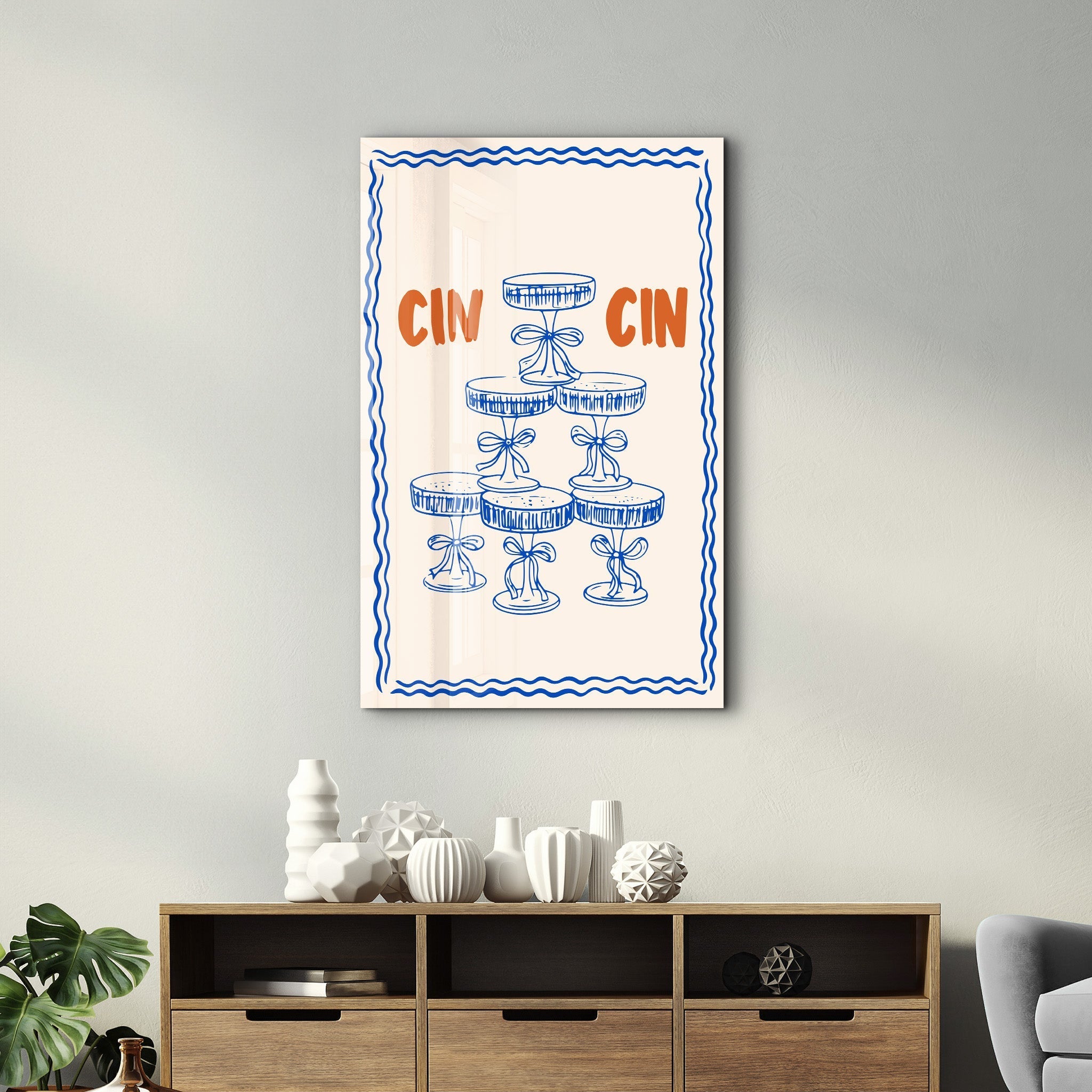Poster festif "CIN CIN"