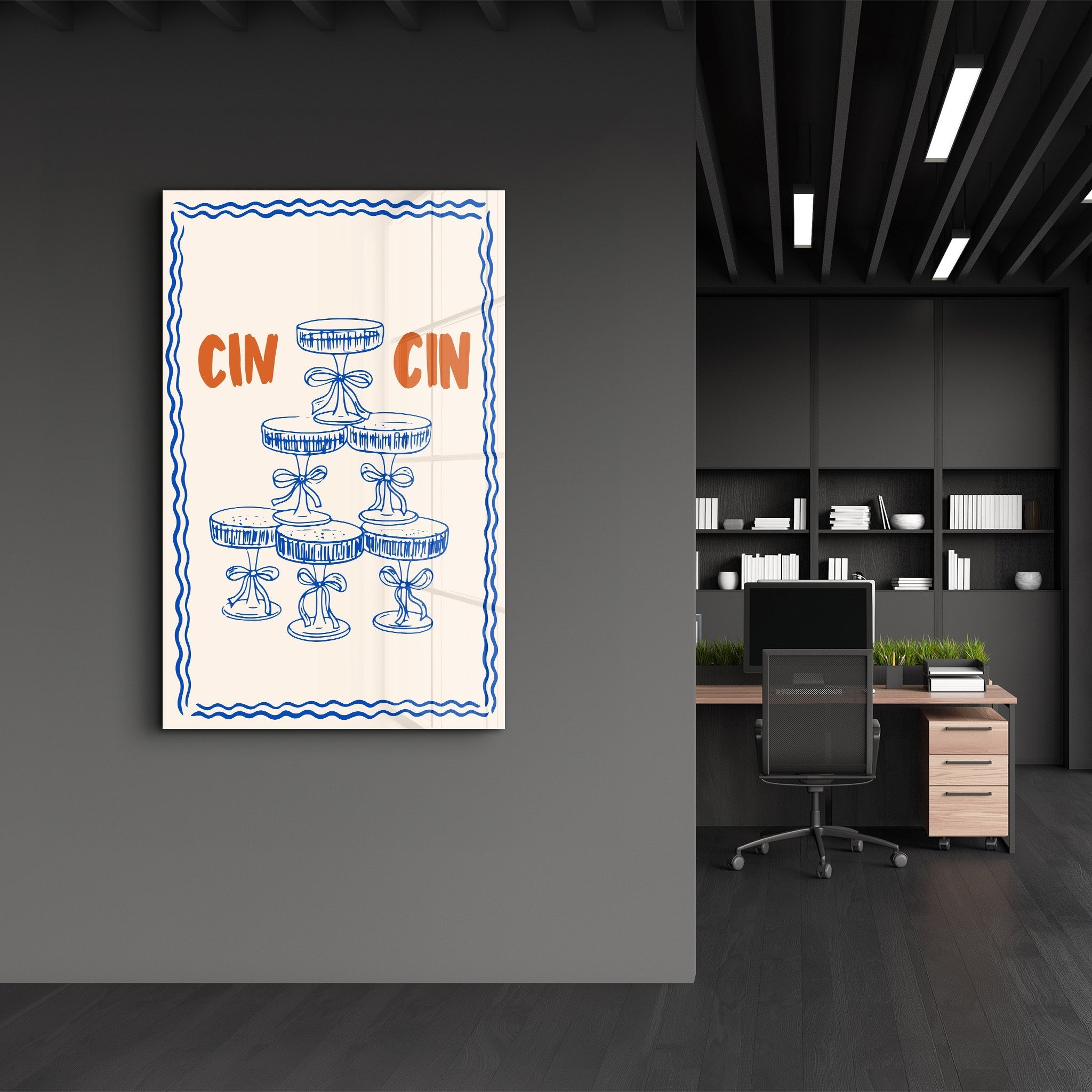 Poster festif "CIN CIN"