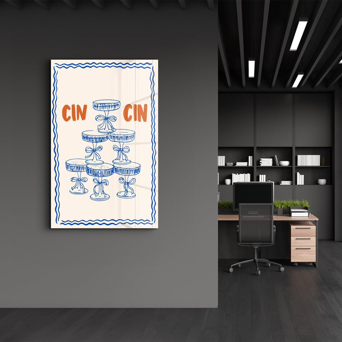 Poster festif "CIN CIN"