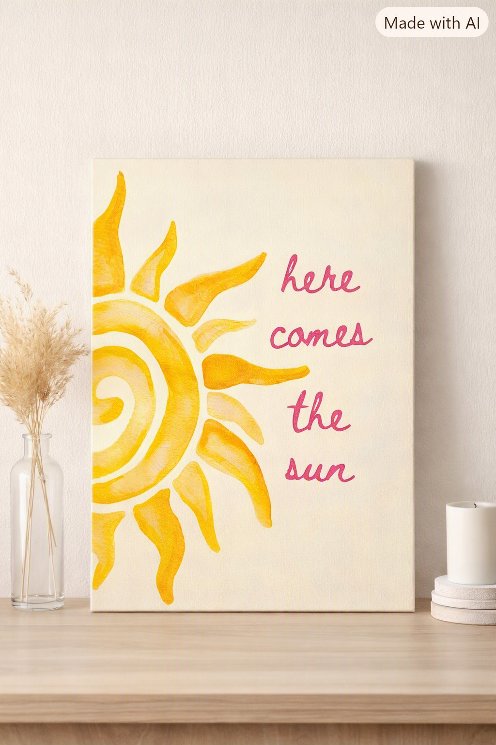 Tableau Décoratif - Here Comes the Sun