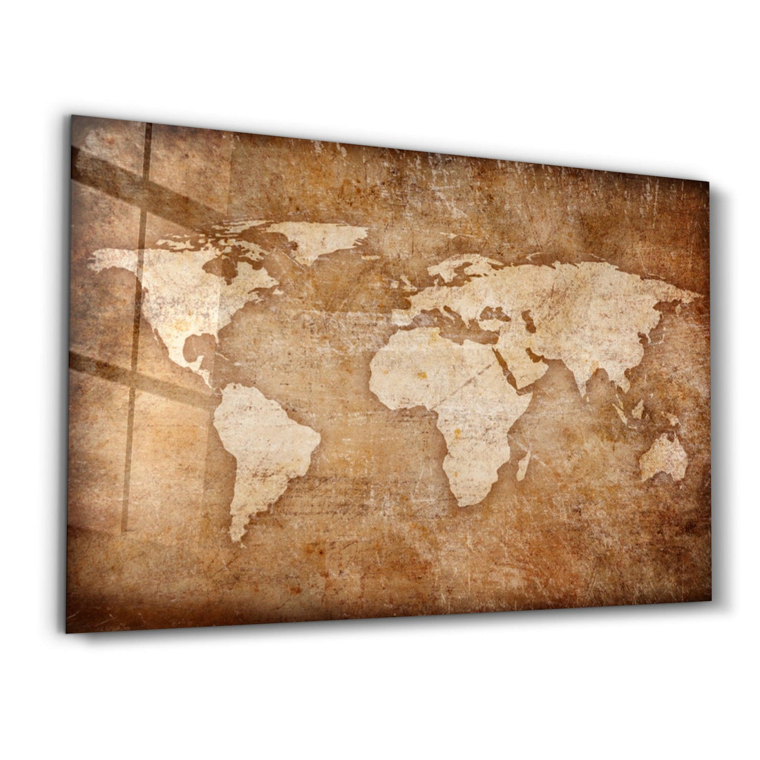 Tableau Carte du Monde Vintage