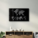 Tableau Carte du Monde Minimaliste