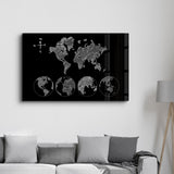 Tableau Carte du Monde Minimaliste