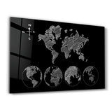 Tableau Carte du Monde Minimaliste