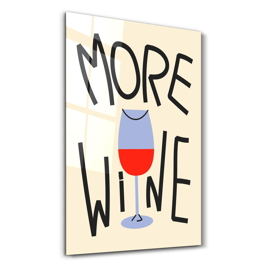 Poster humoristique "MORE WINE"
